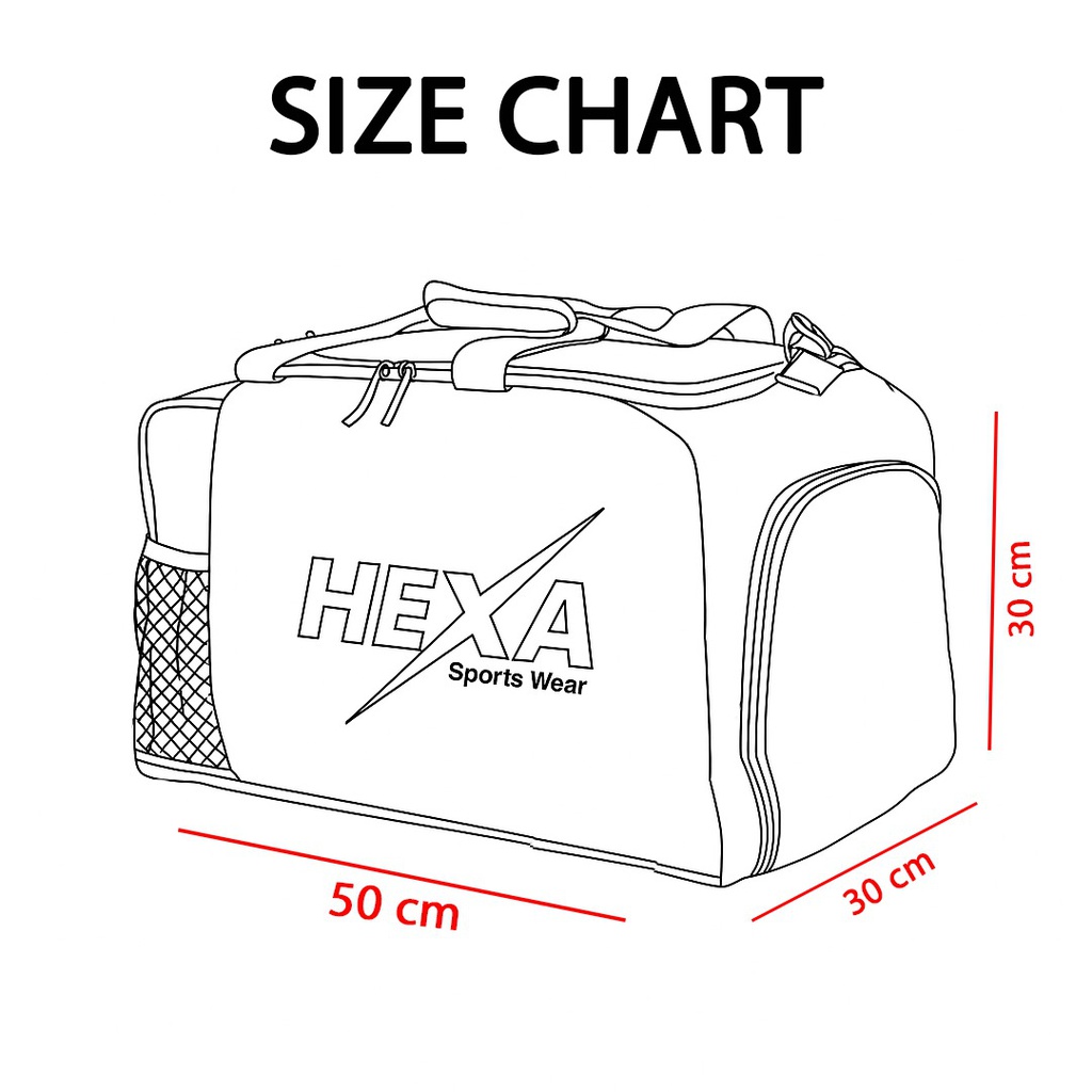 Hexa Move Handbag BLK/RED 5000031