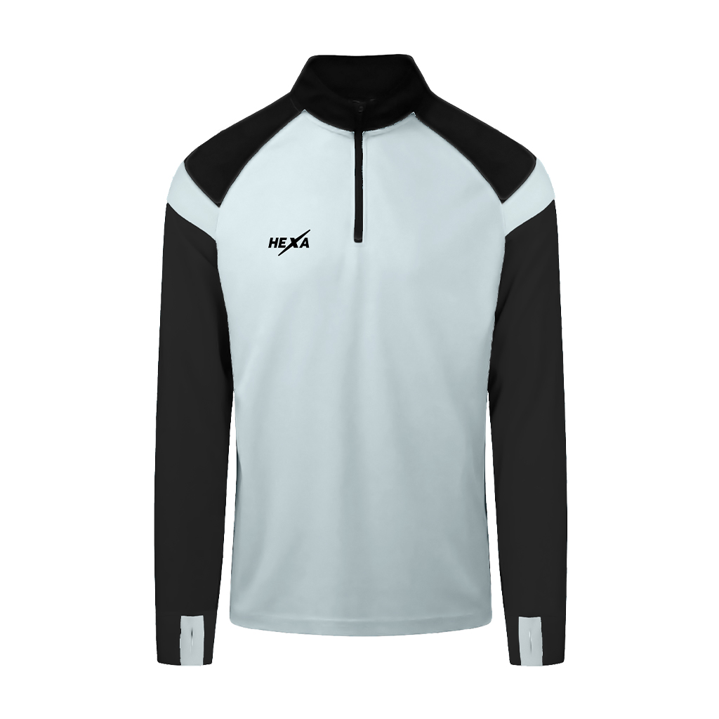 Hexa TS25 Quarter Zip Top GRY, 8000305