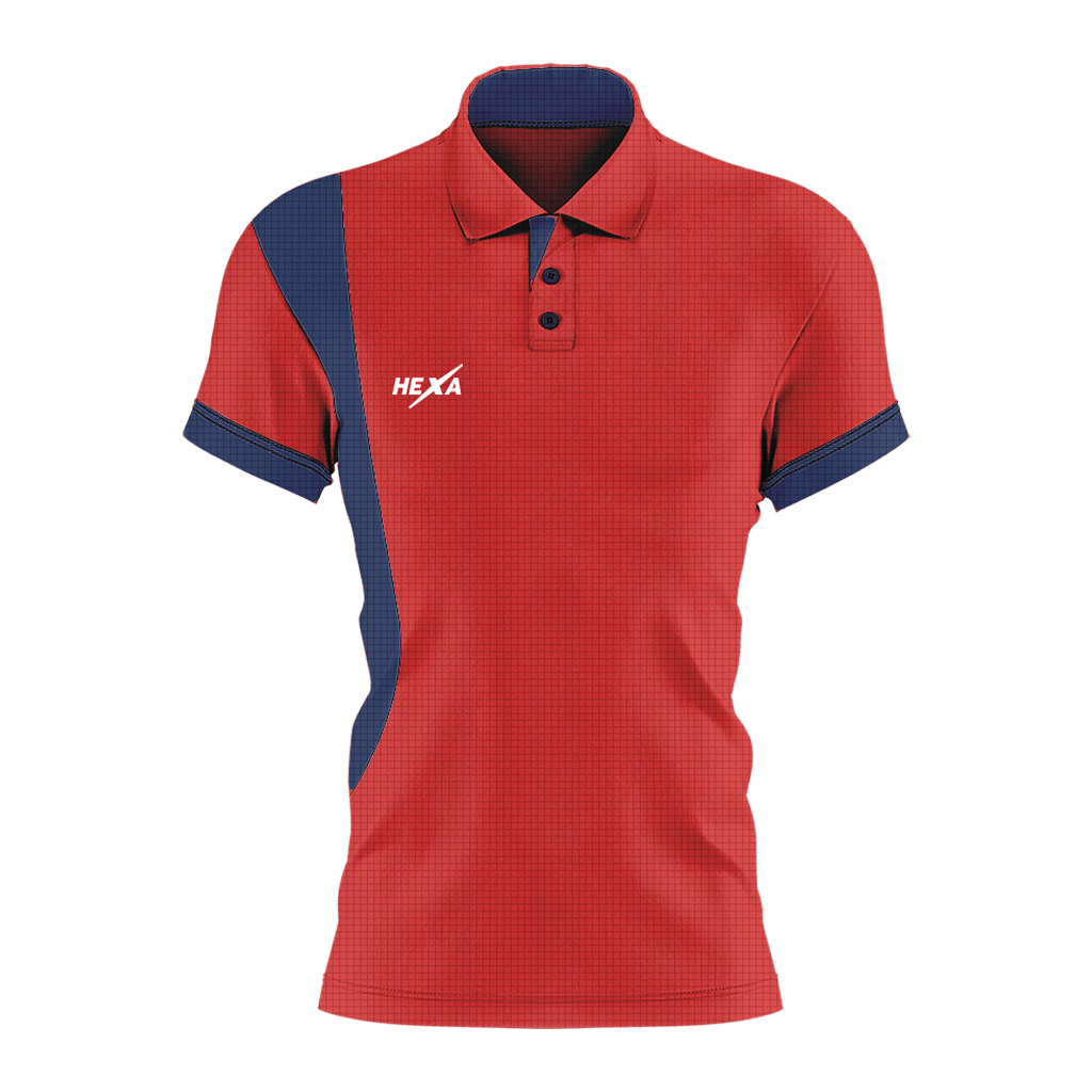Hexa Curve Polo RED/BLU 1200343