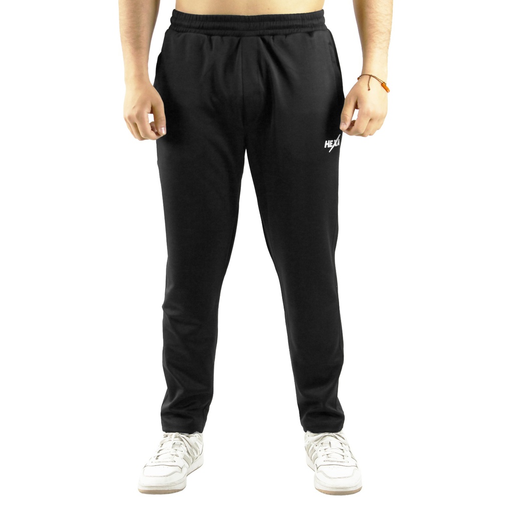 Hexa Straight Poly Pants BLK,9300110