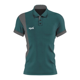 Hexa Curve Polo D.GRN/GRY 1200312