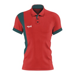 Hexa Curve Polo RED/D.GRN 1200383