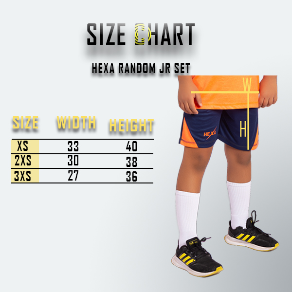 Hexa Random jr set. Orange/blue 4000202