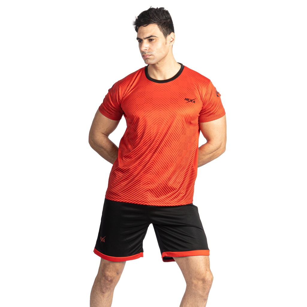 Hexa Geometric Red-Blk, 3000704