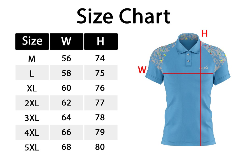 Hexa Line Polo L.BLU 1200923