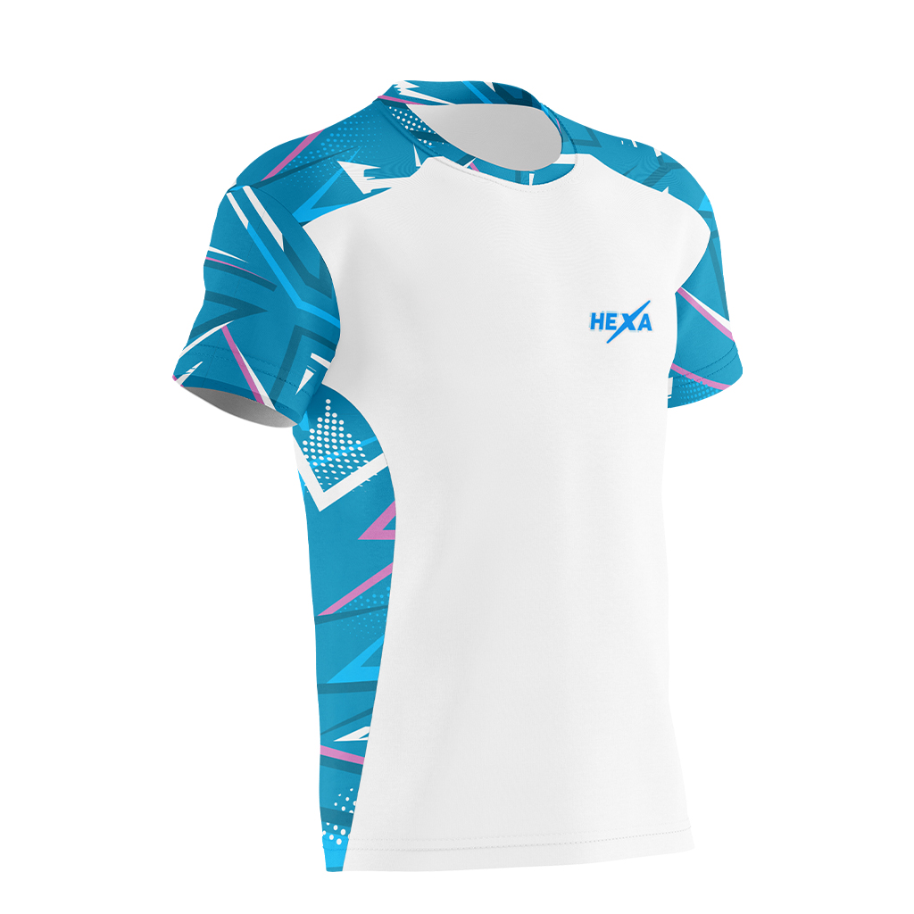 Hexa Target 262 WHT/TRQ T-Shirt , 1601091