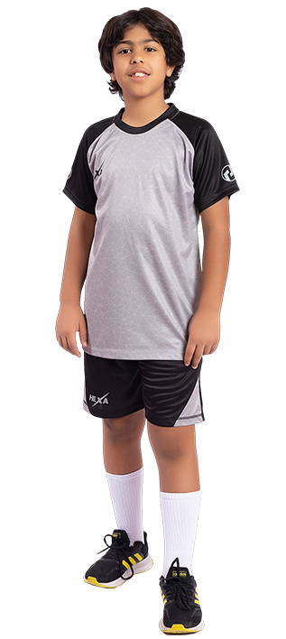 Hexa Random jr set. Grey/blk 4000204