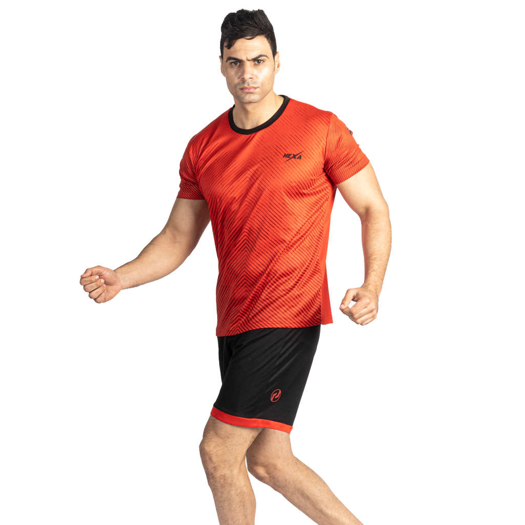 Hexa Geometric Red-Blk, 3000704