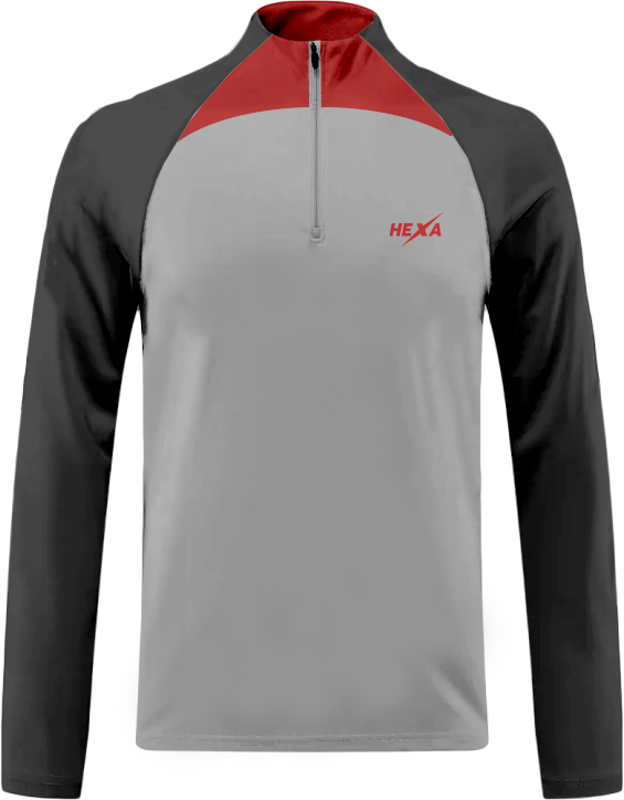 Hexa Training  Quarter Zip Top BLK, 8000952