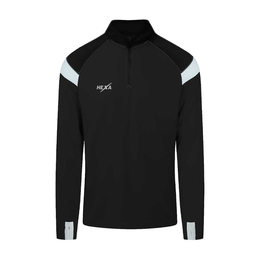 Hexa TS25 Quarter Zip Top BLK, 8000310