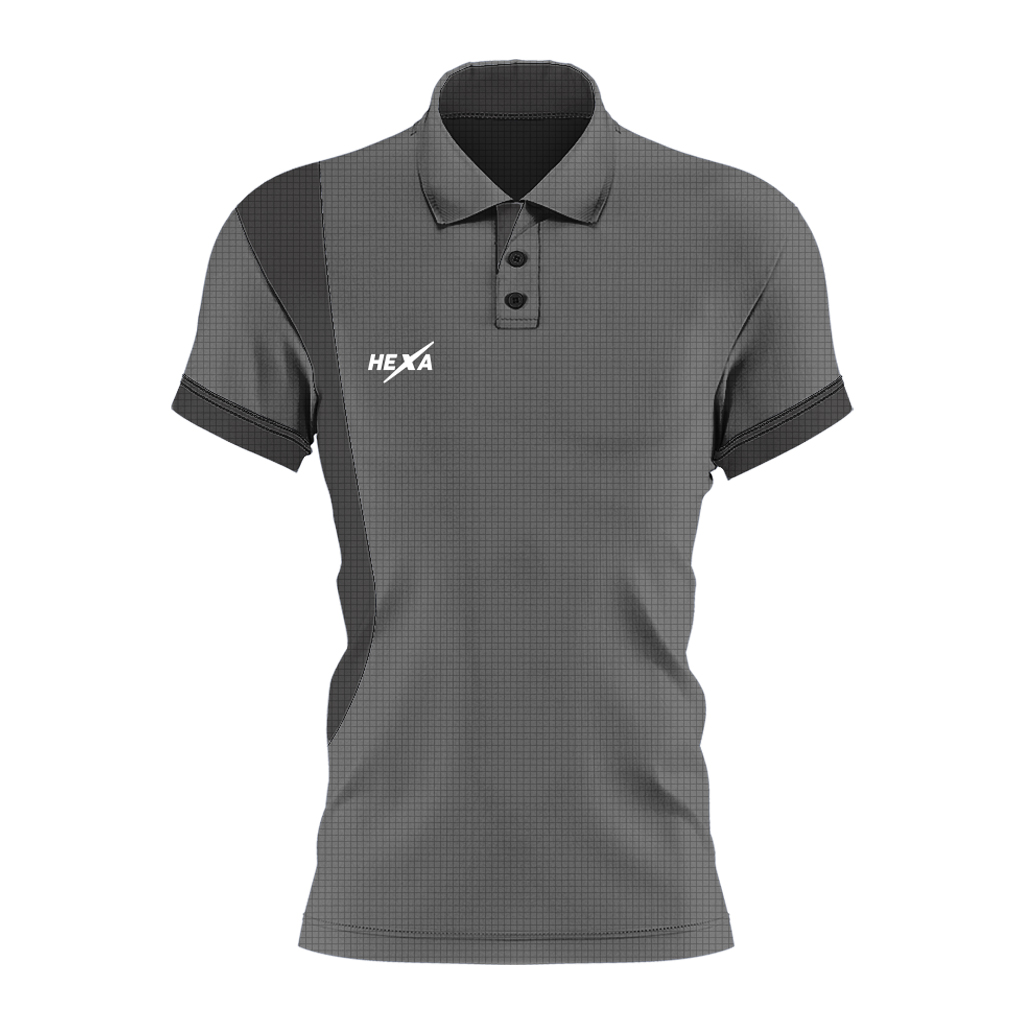 Hexa Curve Polo GRY/BLK 1200355