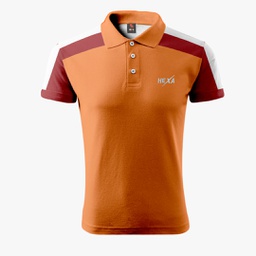 Hexa Polo Tech 1200711 Orang/Mron/Wht