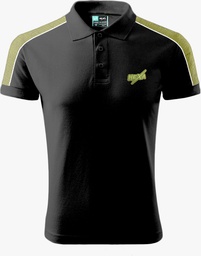 [1200012] Hexa Polo Tech 707 BLK/OLV. GRN, 1200012