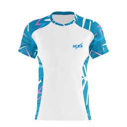 Hexa Target 262 WHT/TRQ T-Shirt , 1601091